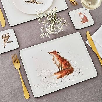 Pimpernel Wrendale Designs Assorted Animal Motif Placemats